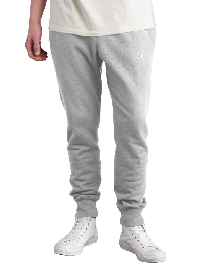 Champion Mens Joggers NZ - Reverse Weave Grey ( 5023-JCHTR )